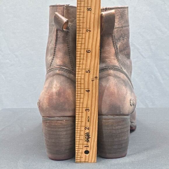 Bed Stu Judgement Combat Boots 6 Cobbler Pinkish Brown Granny Western Grunge USA - Picture 16 of 16